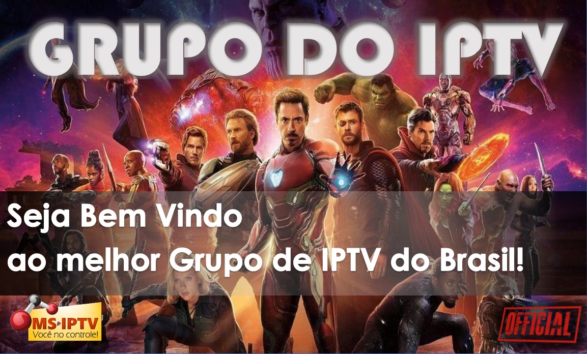 Banner com imagem do filme Guerra infinita e escrito: Seja Bem vindo Ao melhor Grupo de iptv do Brasil!